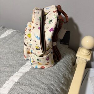 Cream Patterned Women's Backpack